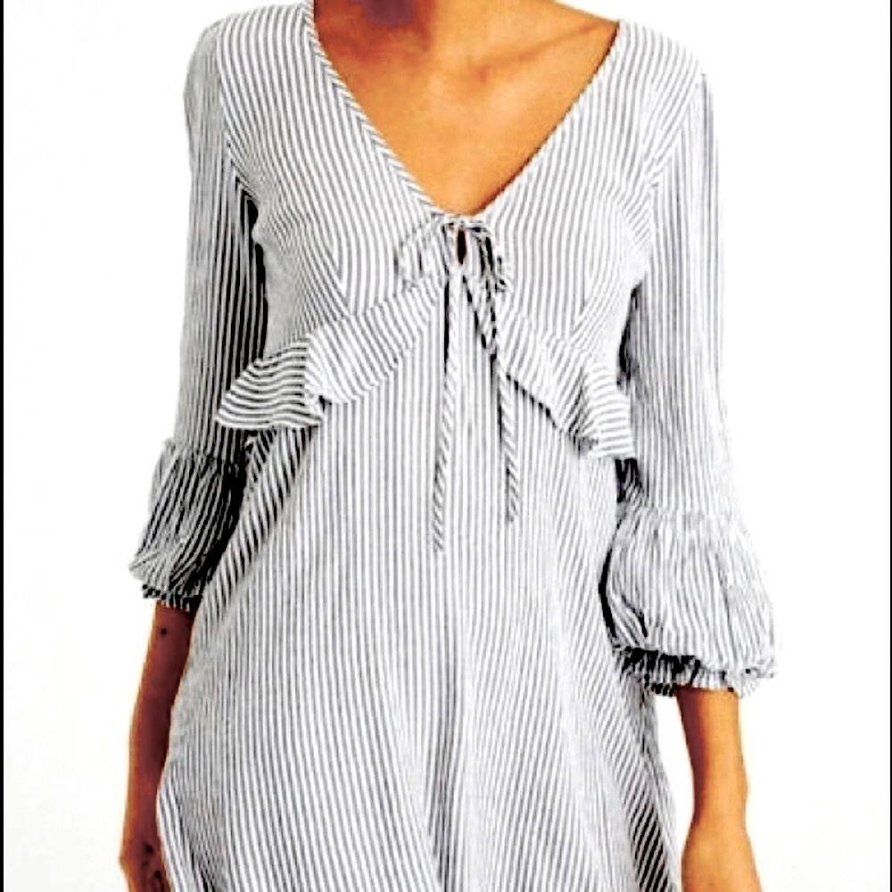 American Eagle Outfitters, Precious Railroad Striped Dress, Excellent Condition